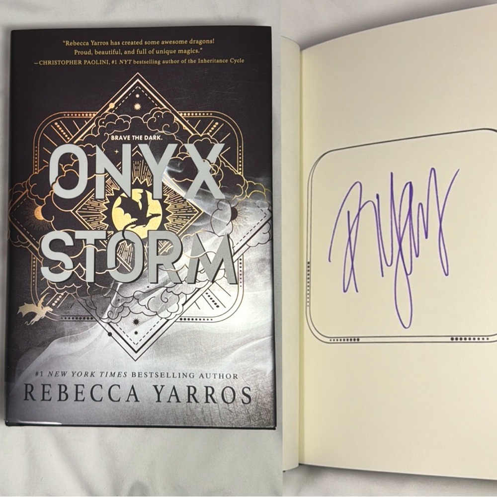 SIGNED Deluxe Onyx Storm 1st Edition
